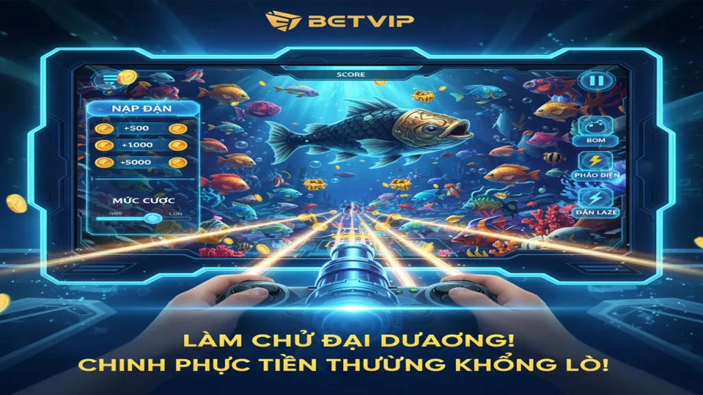 Hướng dẫn cách nạp đạn và chọn mức cược Bắn cá Betvip