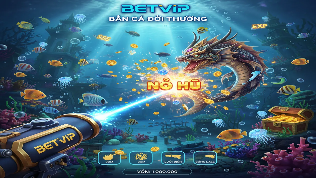 Hướng dẫn chơi Bắn cá đổi thưởng Betvip