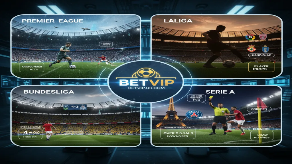 Top 5 giải đấu bóng đá hấp dẫn nhất để đặt cược Betvip