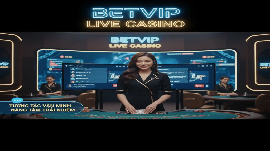 Hướng dẫn tương tác với Dealer tại sảnh Live Betvip