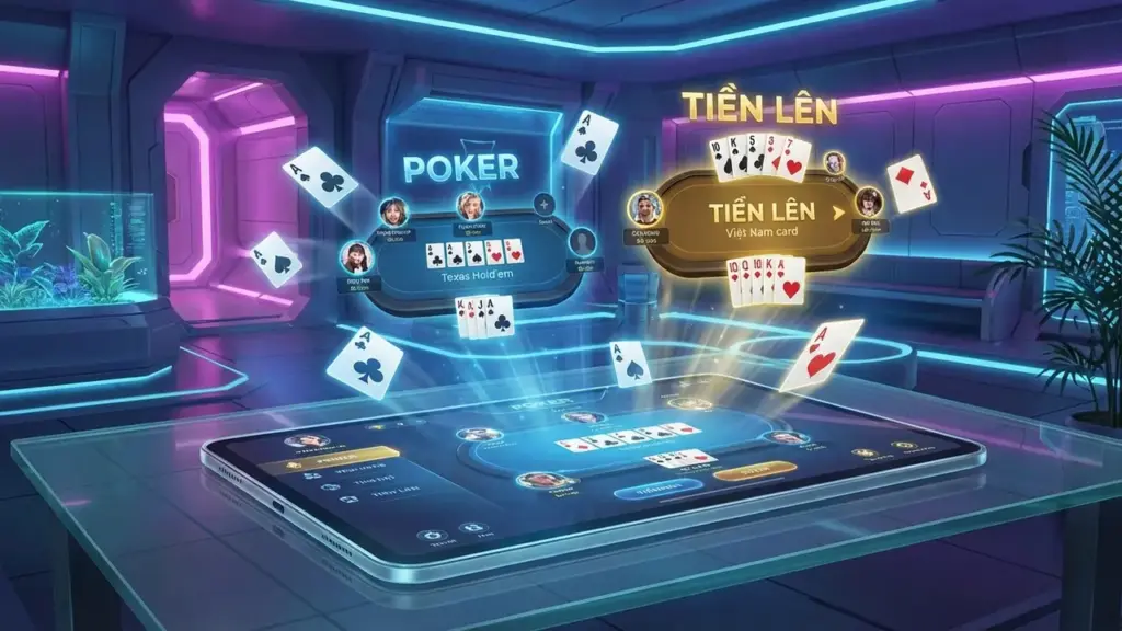 Giao diện sảnh game bài đổi thưởng Tik88 3D hiện đại 2026