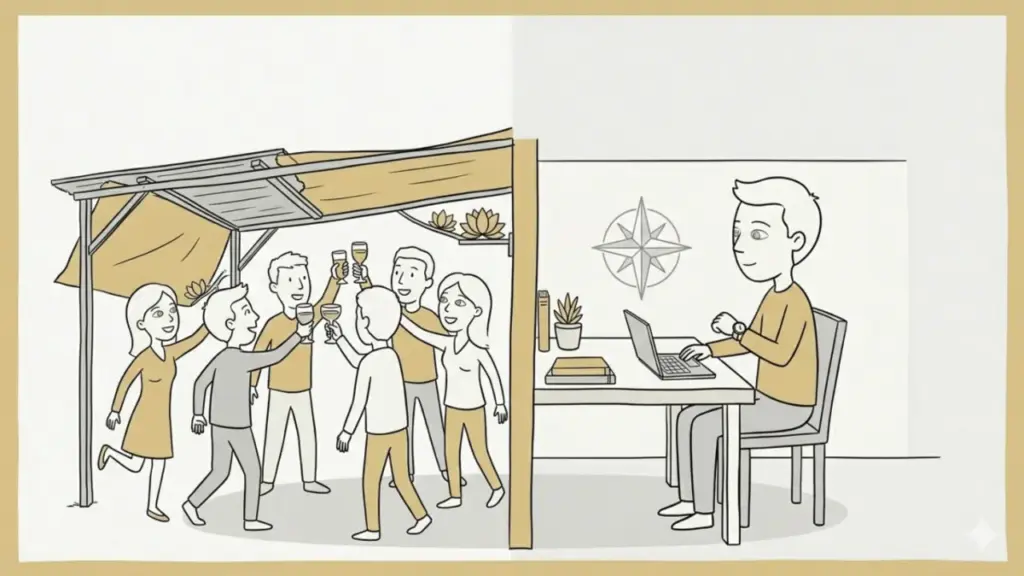 Tham gia tiệc cuối năm ở khu phố khi không cùng 'tần số'