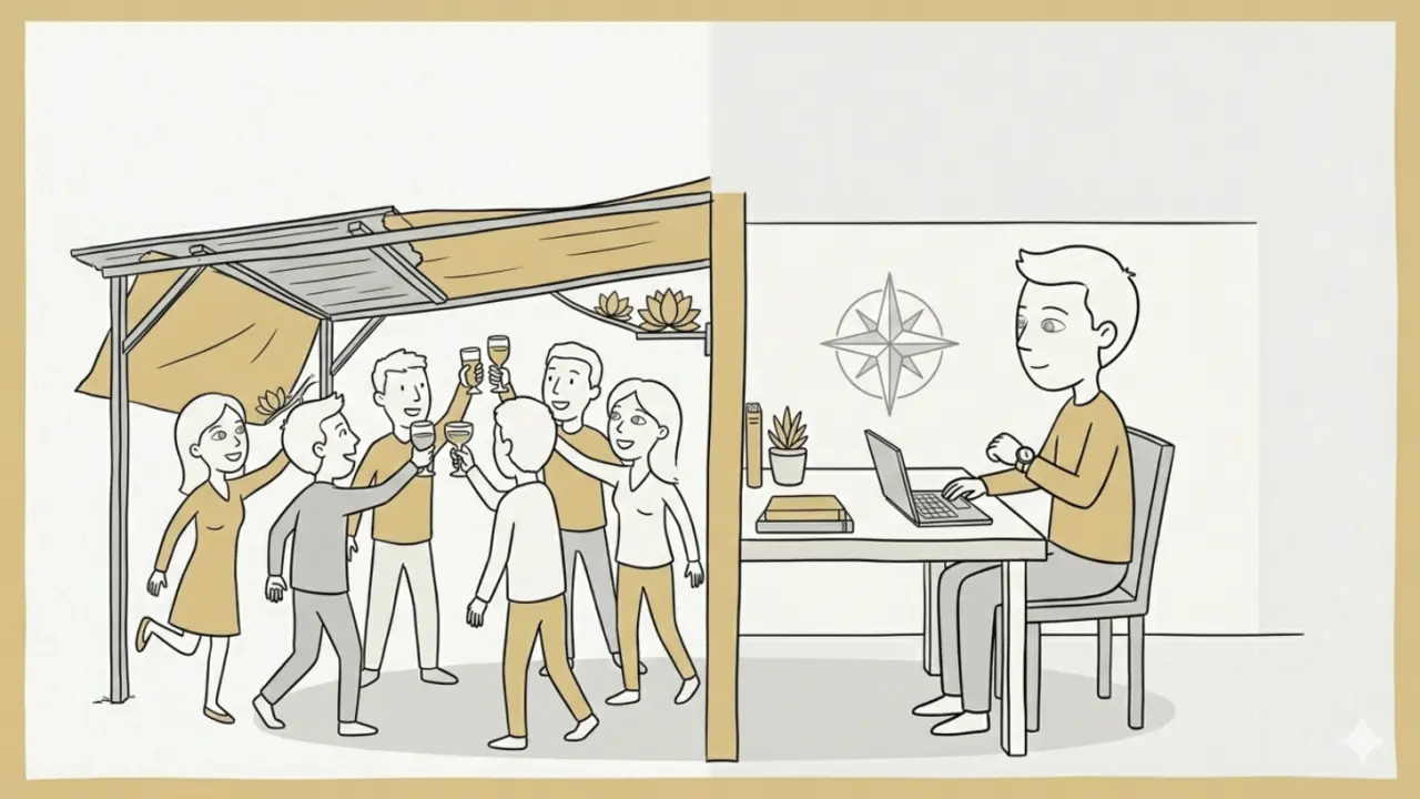 Tham gia tiệc cuối năm ở khu phố khi không cùng 'tần số'